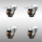 Service Caster 3 Inch SS High Temp Phenolic Swivel Bolt Hole Caster Set with Total Lock Brake SCC-SSBHTTL20S314-PHSHT-4 - alternate 1